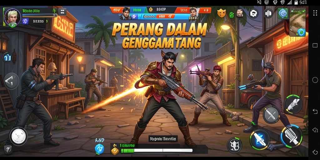 Screenshot gameplay 8SVIP menampilkan aksi menembak yang mendebarkan.