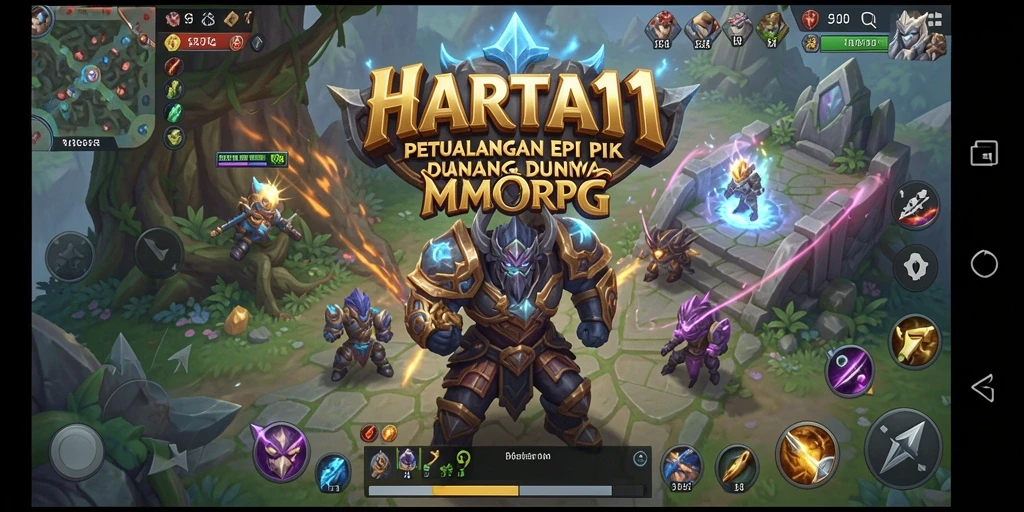 Gameplay HARTA11 yang menegangkan dan interaktif di dunia MMORPG.