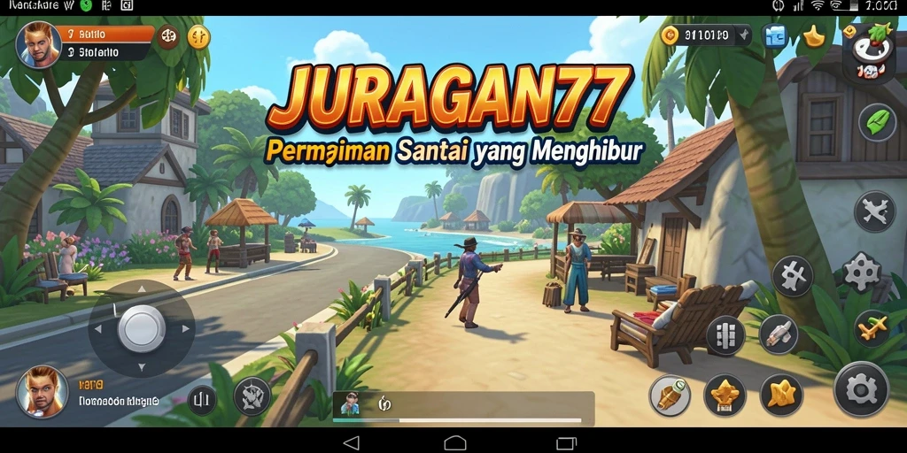 Tampilan gameplay seru dan mengasyikkan dari JURAGAN77.