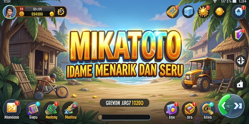 Screenshot gameplay MIKATOTO menampilkan karakter dan suasana permainan Idle.