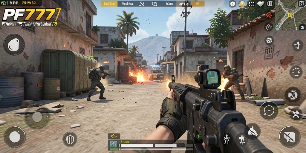 Tangkap momen pertarungan intens dalam game TPS PF777.
