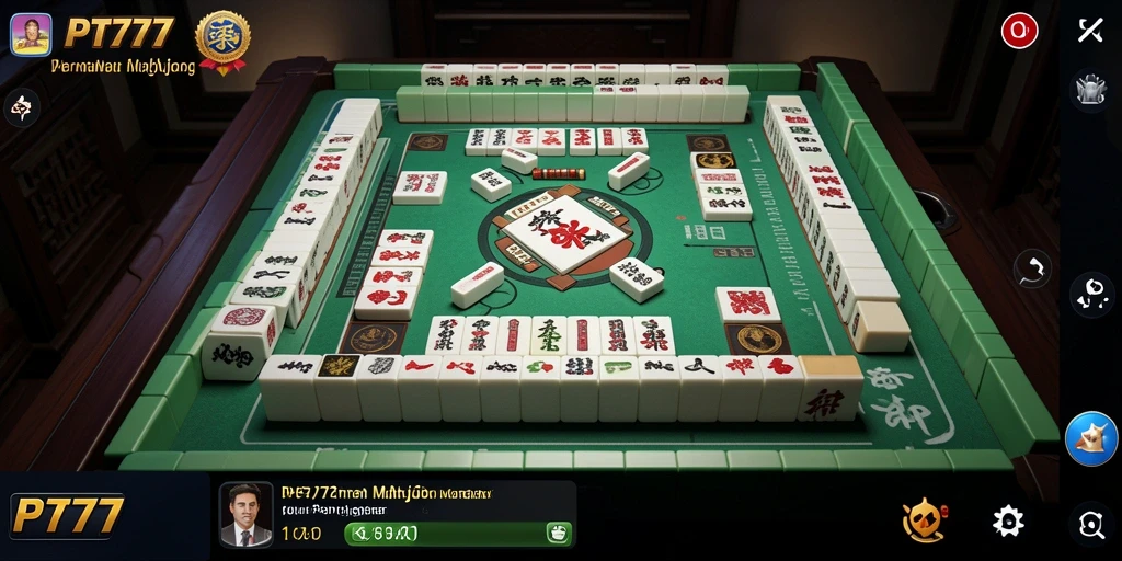 Tampilan gameplay Mahjong di PT777 dengan grafis memukau.
